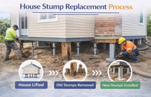 Easy Steps to Prepare Your Home for House Stump Replacement