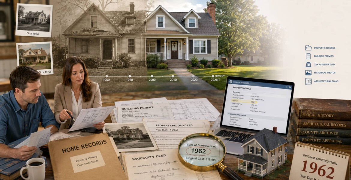 How do I find out when my home was built