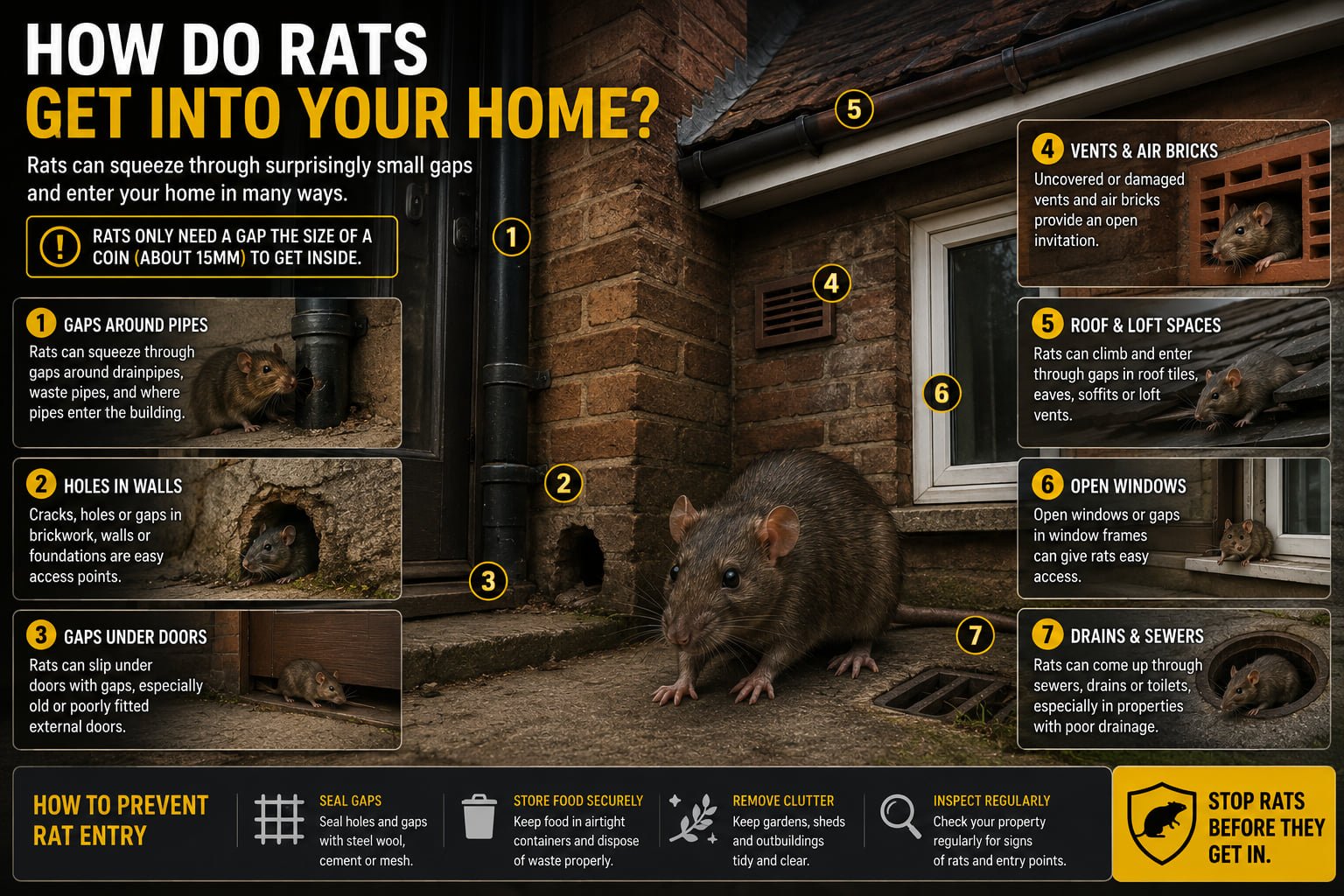 How Do Rats Get Into Your Home In UK How Do Rats Get Into Your Home In UK